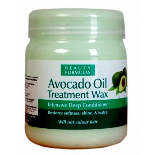 Beauty Formulas, Avocado Oil Treatment Wax (Głęboko odżywiający wosk do włosów z awokado)