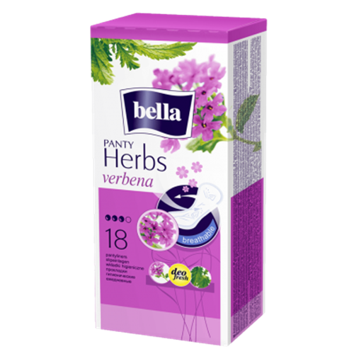 Bella, Panty, Herbs Plantago, Verbena (Wkładki higieniczne wzbogacone werbeną)