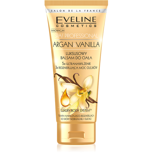 Eveline Cosmetics, Spa! Proffesional, Luksusowy balsam do ciała do skóry normalnej i suchej "Argan & Vanilla"