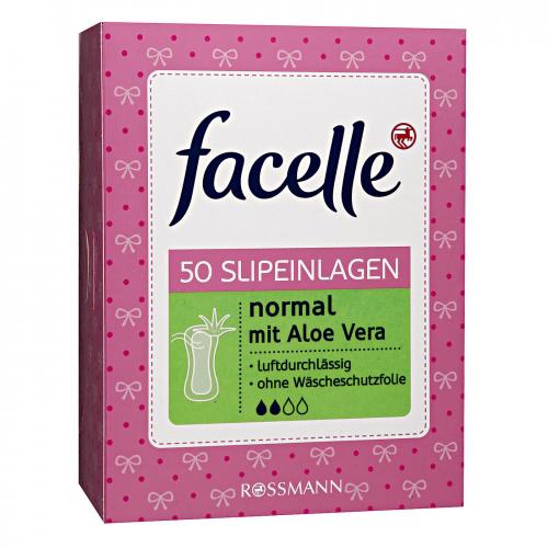Facelle, Slipeinlagen Normal [Comfort] mit Aloe Vera (Wkładki higieniczne z aloesem)