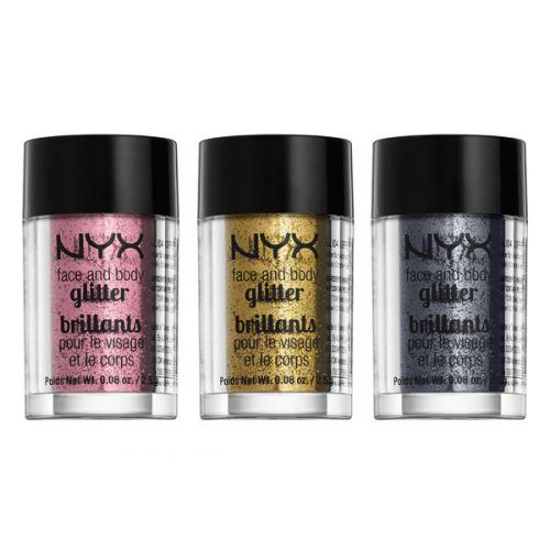NYX Professional Makeup, Face & Body Glitter Brillants (Brokat do twarzy i ciała)
