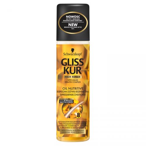 Schwarzkopf Gliss Kur, Oil Nutritive, Ekspresowa odżywka regeneracyjna (nowa wersja)