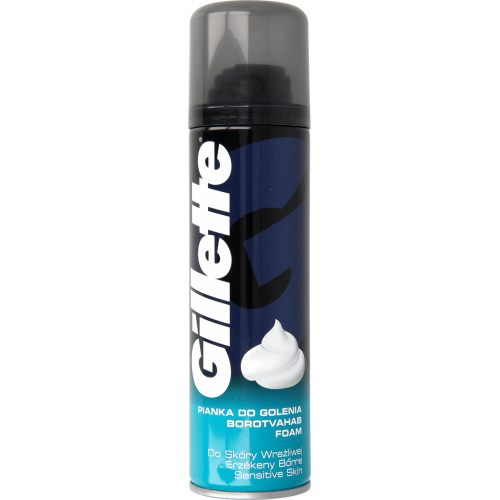 Gillette, Sensitive, Foam (Pianka do golenia do skóry wrażliwej)