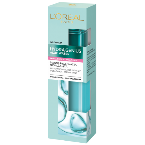 L`Oreal Paris, Hydra Genius, Woda aloesowa do skóry suchej i wrażliwej