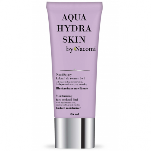 Nacomi, Aqua Hydra Skin, Nawilżający koktajl do twarzy 3 w 1 'Błyskawiczne nawilżenie'