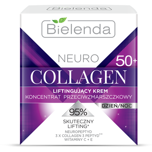 Bielenda, Neuro Collagen, Liftingujący krem – koncentrat przeciwzmarszczkowy 50+ dzień/noc