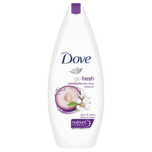 Dove, Go Fresh Rebalance, Żel pod prysznic o zapachu śliwki i kwiatu wiśni