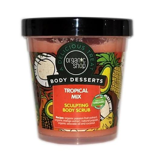 Organic Shop, Body Desserts, Tropical Mix, Sculpting Body Scrub (Scrub rzeźbiący ciało 'Tropikalny Mix')