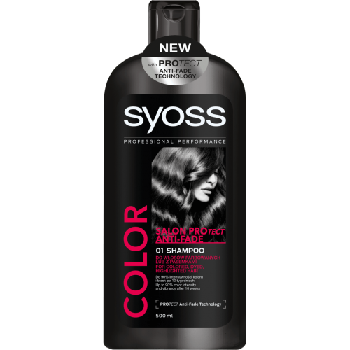 Syoss, Color, Salon ProTECT Anti-Fade, 01 Shampoo (Szampon do włosów farbowanych lub z pasemkami (nowa wersja))