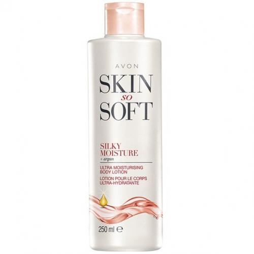 Avon, Skin So Soft, Silky Moisture, Ultra Moisturising Body Lotion (Intensywnie nawilżający balsam do ciała z olejkiem arganowym)