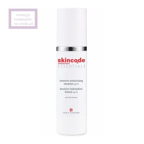 Skincode Switzerland, Essentials, Intensive Moisturizing Emulsion SPF 10 (Intensywnie nawilżająca emulsja do twarzy)