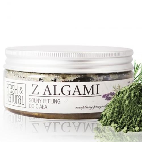 Fresh&Natural, Solny peeling do ciała z algami