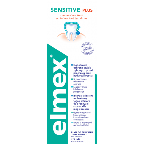 Elmex, Sensitive Plus, Płyn do płukania jamy ustnej z aminofluorkiem