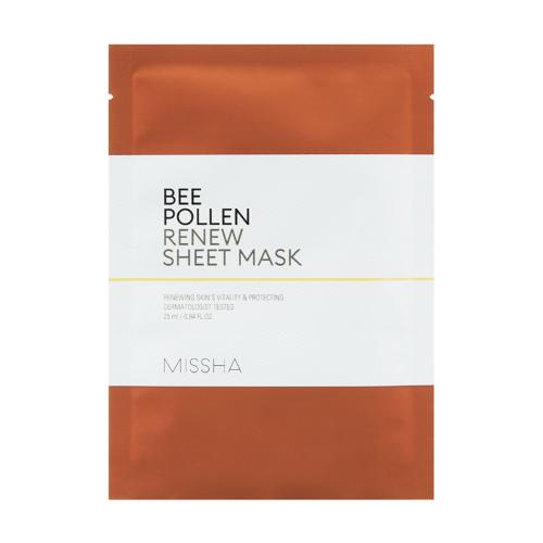 Missha, Bee Pollen, Renew Sheet Mask (Nawilżająca maseczka w płachcie)