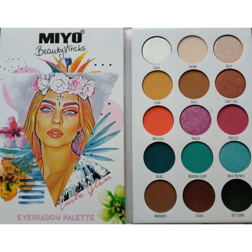 MIYO, Miyo x Beauty V Tricks, Insta Glam Eyeshadow Palette (Paleta 15 cieni)