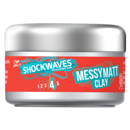 Wella, Shockwaves, Messy Matt Clay (Glinka do włosów)