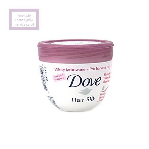 Dove, Hair Silk Pielęgnacja i Blask, Maseczka do włosów farbowanych