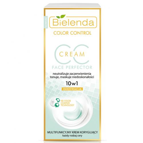 Bielenda, Color Control, Super Perfector CC+ Cream 10 in 1 (Multifunkcyjny krem korygujący do twarzy z pigmentami)