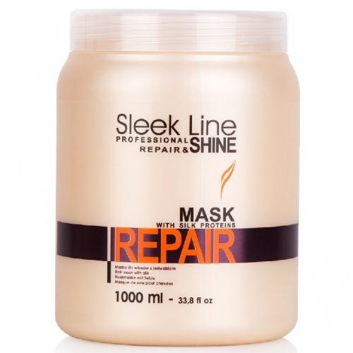 Stapiz, Sleek Line, Repair & Shine, Repair Hair Mask with Silk Proteins (Maska do włosów z jedwabiem (nowa wersja))