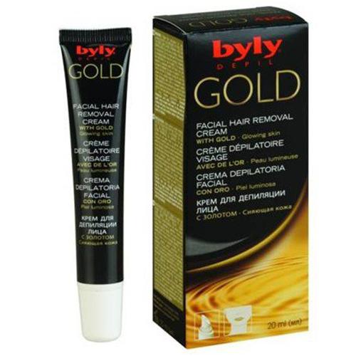 Laboratorios BYLY, Depil Gold, Facial Hair Removal Cream with Gold (Krem do depilacji twarzy)