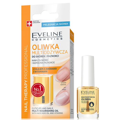 Eveline Cosmetics, Nail Therapy Professional, Multiodżywcza oliwka do skórek i paznokci z olejkiem z awokado i witaminami