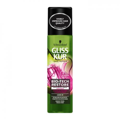 Schwarzkopf Gliss Kur, Bio-Tech Restore, Express Repair Conditioner (Ekspresowa odżywka regeneracyjna w sprayu do włosów delikatnych, podatnych na zniszczenia)