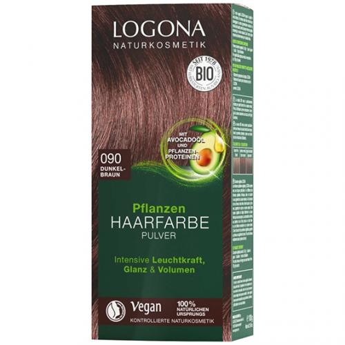 Logona, Pflanzen Haarfarbe (Roślinne farby do włosów w proszku - brązy)