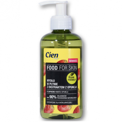 Cien, Food For Skin, Mydło w płynie z ekstraktem z opuncji