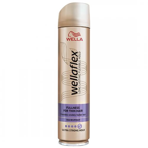 Wella, Wellaflex, Fullness for Thin Hair, Ultra Strong Hairspray (Lakier do włosów maksymalnie utrwalający `Objętość dla cienkich włosów`)