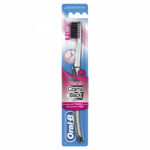 Oral-B, Ultrathin Pro Gum Care Black Extra Soft, Manualna szczoteczka do zębów