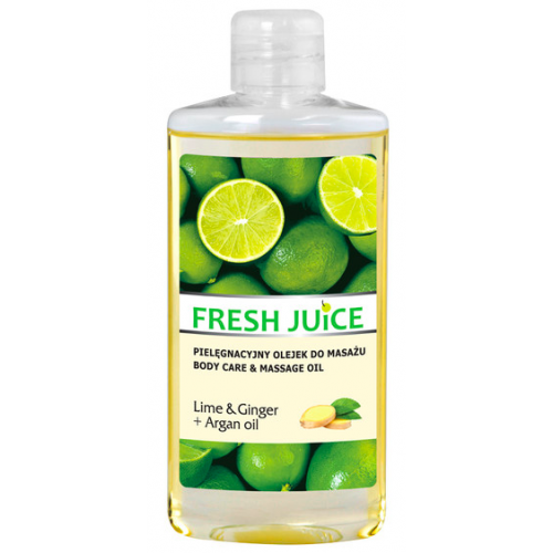 Fresh Juice, Lime & Ginger + Argan Oil Body Care & Massage Oil (Pielęgnacyjny olejek do masażu `Limonka, imbir i olej arganowy`)