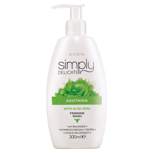 Avon, Simply Delicate, Soothing Feminine Wash with Aloe Vera (Kojący