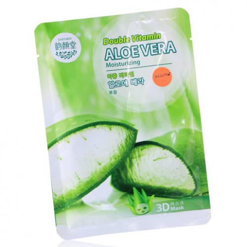 Green Asia, Double Vitamin Aloe Vera Moisturizing 3D Mask (Maska na płachcie aloesowa)