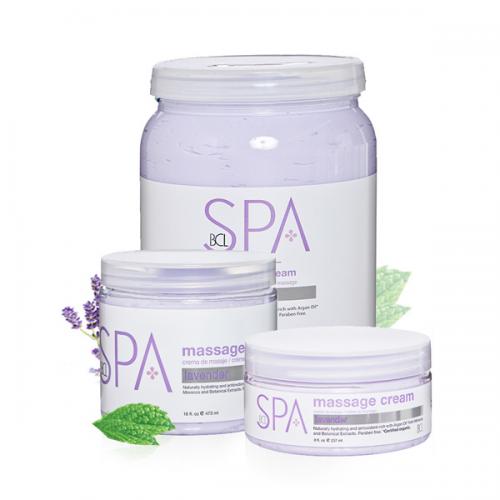 BCL Natural, Spa, Massage Cream Lavender + Mint (Krem do masażu `Lawenda i mięta`)