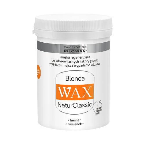 Laboratorium Pilomax, Henna Wax, Blonda, Regenerująca maska do włosów jasnych