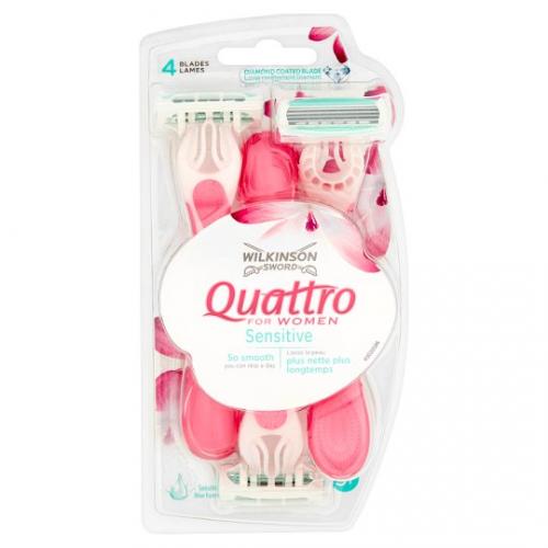 Wilkinson, Quattro for Women Sensitive,  Maszynka do golenia dla kobiet