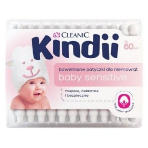Kindii, Baby Sensitive, Patyczki bawełniane dla niemowląt