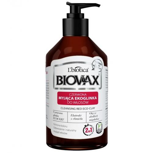L'biotica, Biovax, Czerwona myjąca ekoglinka do włosów