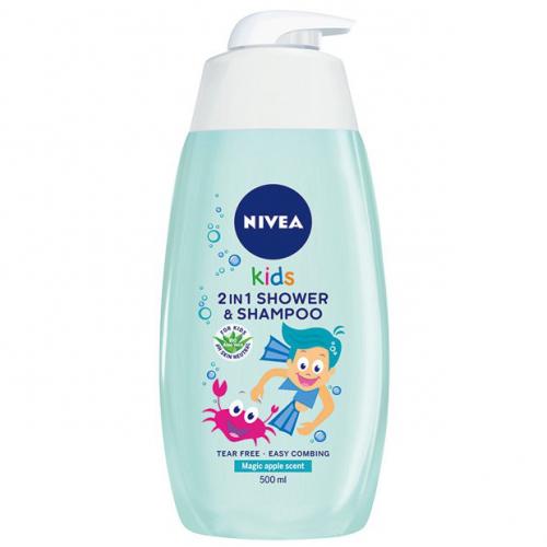 Nivea, Kids, 2 in 1 Shower & Shampoo (Żel do mycia ciała i włosów (różne rodzaje))