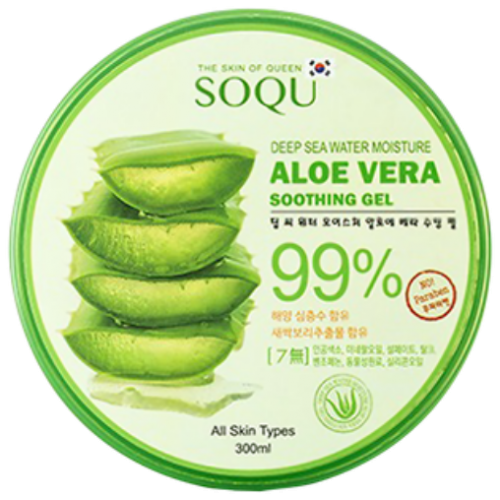 Soqu, Aloe Vera Soothing Gel 99% (Aloesowy żel do twarzy ciała i włosów)