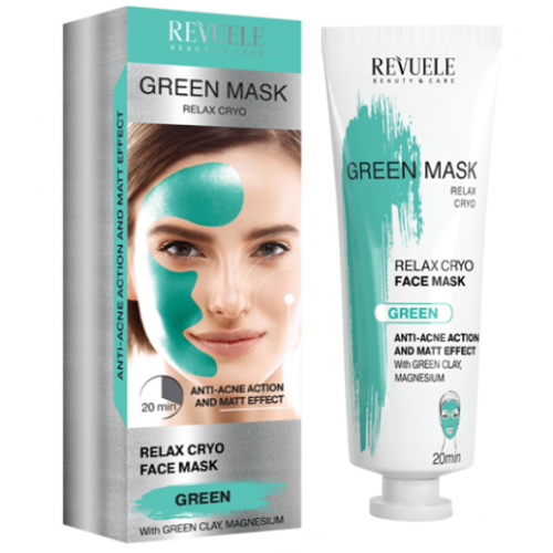 Revuele, Relax Cryo Green Face Mask (Maska do twarzy zielona)