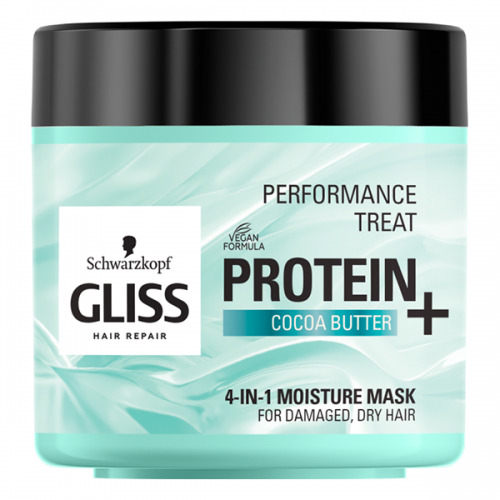 GLISS, Performance Treat, Protein + Cocoa Butter, 4-in-1 Moisture Mask (Nawilżająca maska do włosów 4w1)