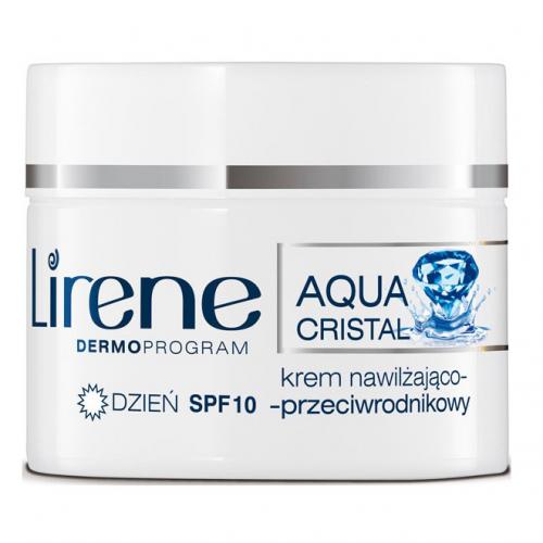 Lirene Dermoprogram, Aqua Cristal, Krem nawilżająco - przeciwrodnikowy na dzień SPF 10