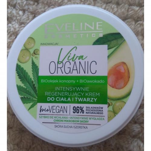 Eveline Cosmetics, Viva Organic, Intensywnie regenerujący krem do ciała i twarzy ` BIOolejek konopny  + BIOawokado `