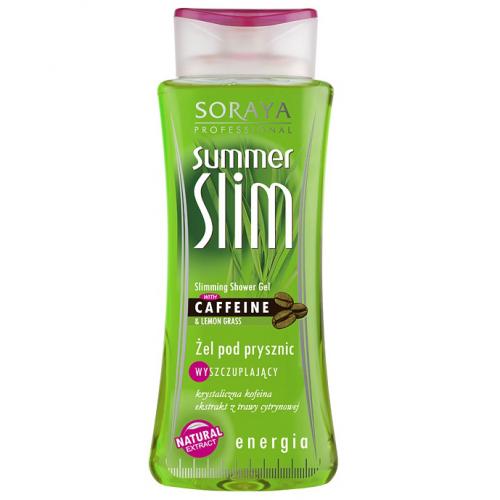 Soraya, Summer Slim, Żel pod prysznic wyszczuplający z krystaliczną, czystą kofeiną i energetyzującą trawą cytrynową