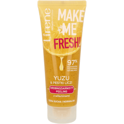 Lirene Dermoprogram, Make Me Fresh, Drobnoziarnisty peeling `Yuzu & olej z moringi`