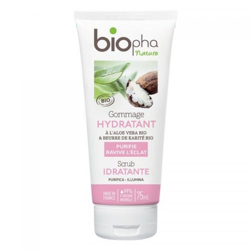 BIOpha Organic, Gommage Hydratant (Nawilżający peeling do twarzy z masłem Shea)