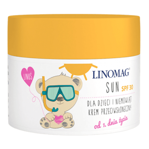 Ziołolek, Linomag Sun, Krem promienioochronny z filtrem mineralnym dla dzieci i niemowląt SPF 30