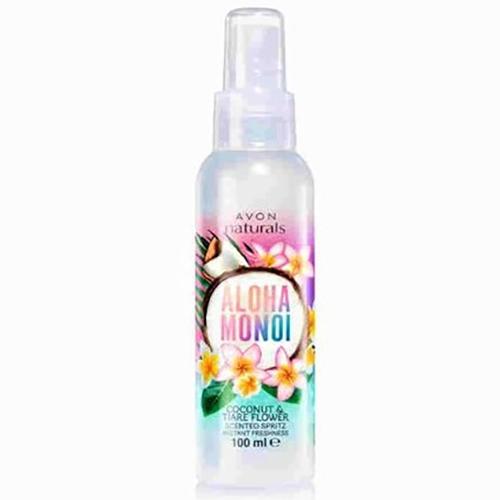 Avon, Naturals, Aloha Monoi, Coconut & Tiare Flower Scented Spritz (Mgiełka do ciała `Kokos i tahitański kwiat tiare`)