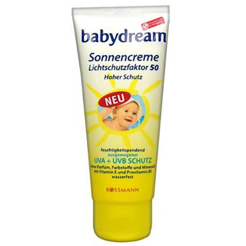 Babydream, Sonnencreme Lichtschutzfacktor 50 (Krem do opalania z SPF 50)